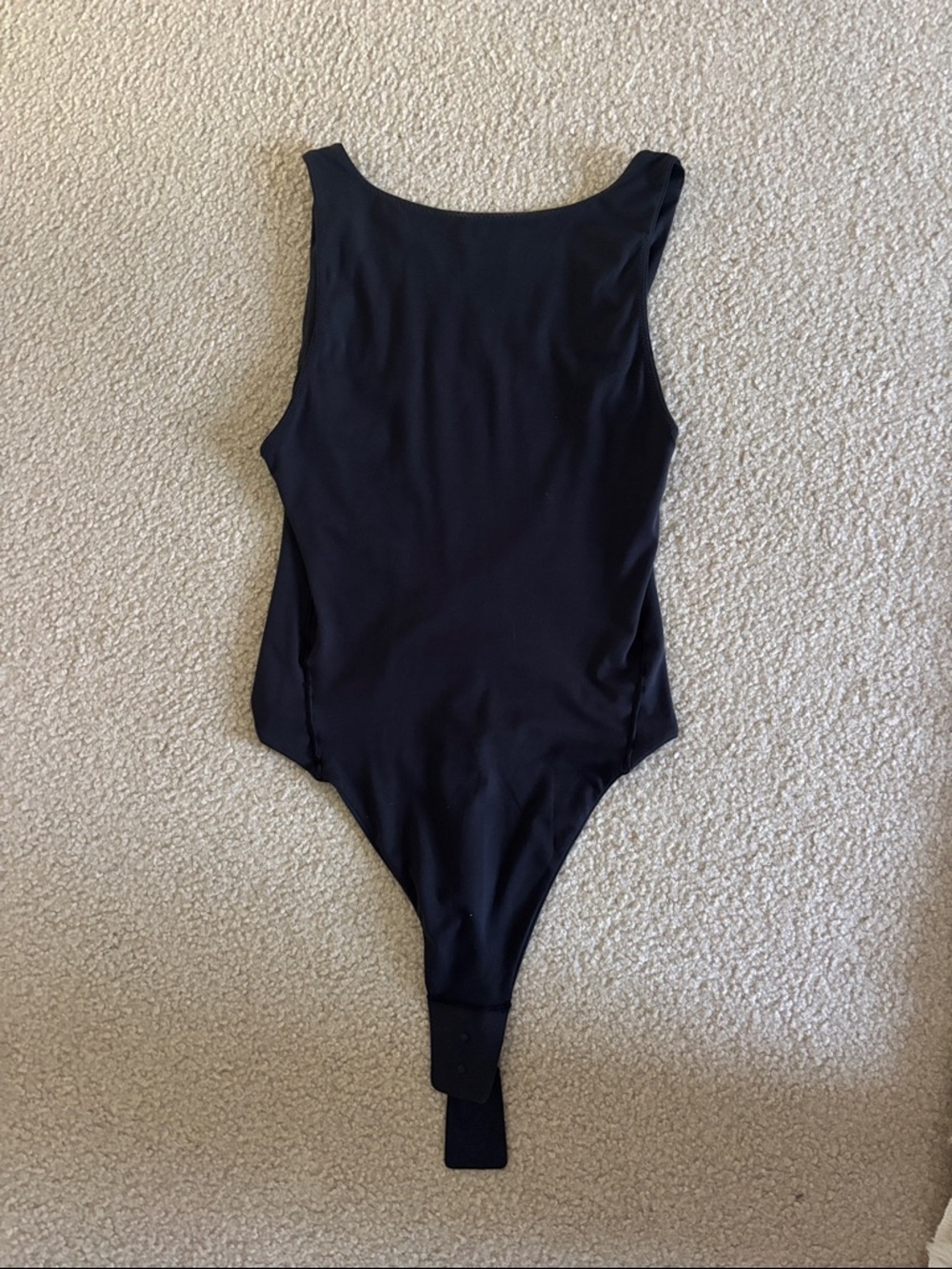 lululemon athletica Black Open Back Bodysuit